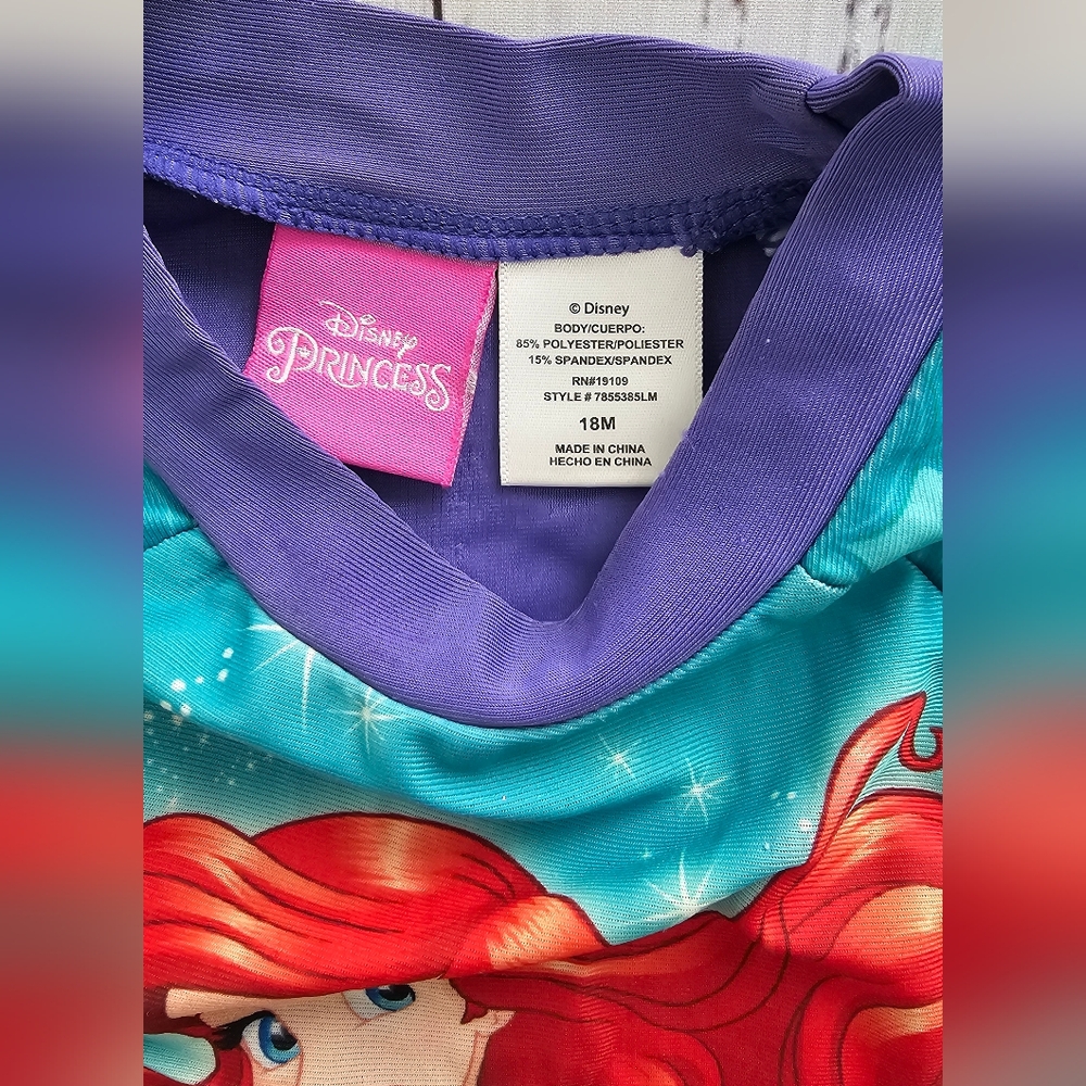 Disney Little Mermaid Rashguard - Picture 2 of 3